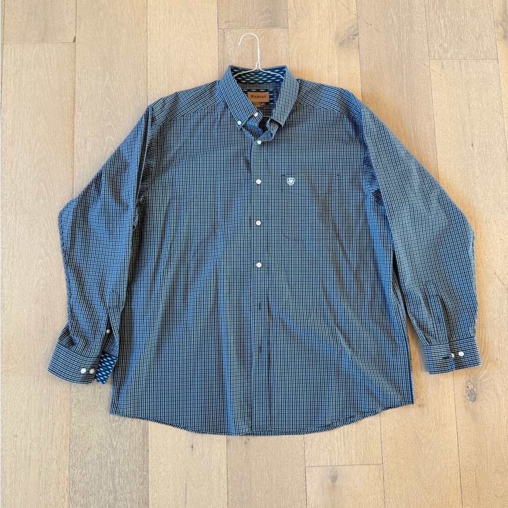 Ariat Blue Plaid Button Down